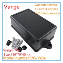 4 шт./лот настенный Электрический корпус антиблокировочной системы пластиковый материал пластмассовый корпус прибора 110*70*40 мм изготавливаемый литьем