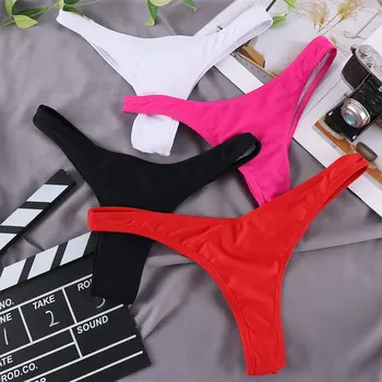 

Classic Cut Short Bottoms Biquini Swim Ladies Swimsuit Women Briefs Bikini Bottom Side Ties Brazilian Thong Swimsuit