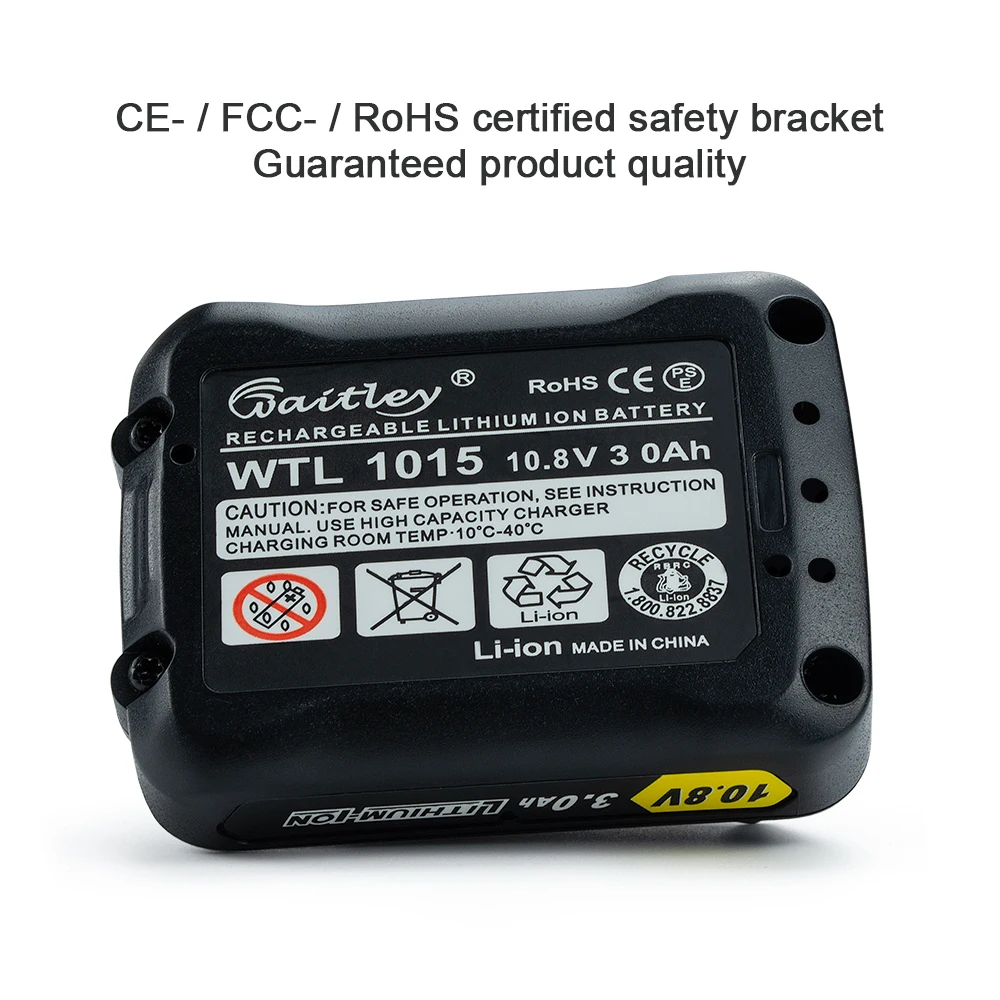 Waitley 10 8 V 3.0Ah перезаряжаемая литиевая батарея для Makita 10V или 12V электроинструменты