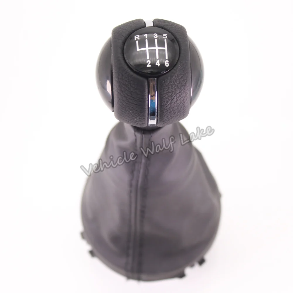 Кожаная черная ручка переключения передач для Mini Cooper F55 F56 F54 F60 2013 2014 2015 2016 2017
