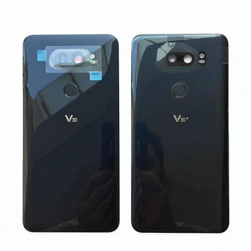 Для LG V30 / Plus + Оригинальный стеклянный задний корпус с объективом камеры датчиком