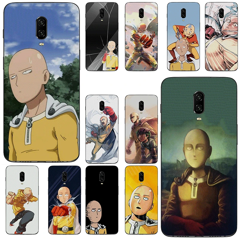 Cute Cartoon Phone Case for oneplus 5 5T 6 6T 7 Pro Silicone Back Cover One Punch-Man | Мобильные телефоны и аксессуары