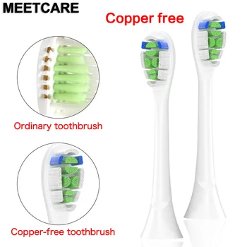 

20pcs Electric Toothbrush Head No Copper Replacement Brush Heads Deep Clean for Philips HX6013 HX9023 HX2/3/6/8/9 Series