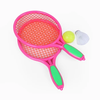 

Kids Outdoor Sports Badminton Tennis Racket Ball Set Sport Educational Outdoor Interactive Games Toys for Children Gift
