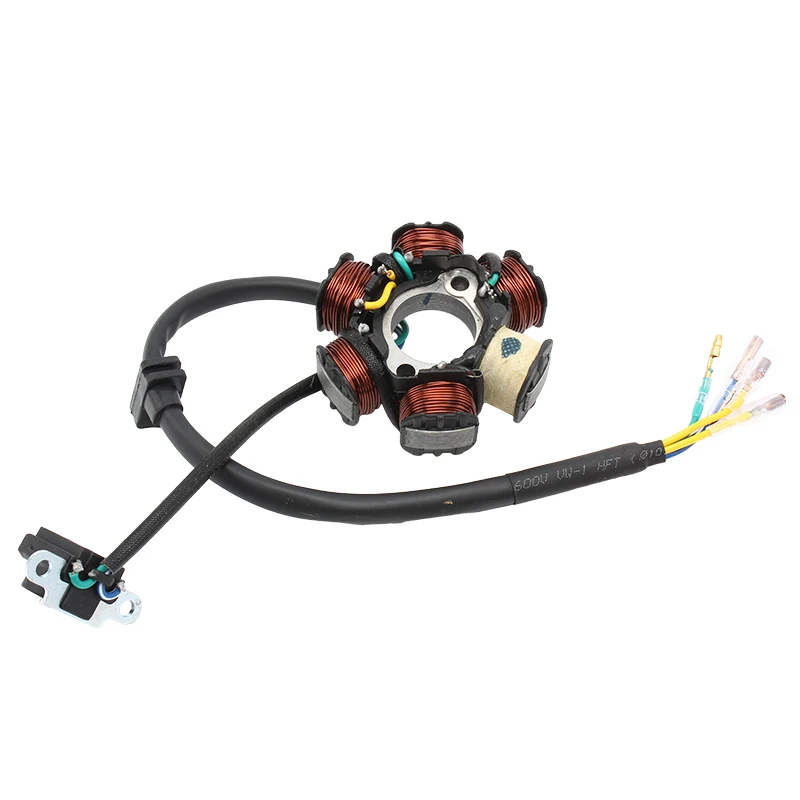 ZS1P62YML-2 2V ZS190 Zongshen 190cc 2v 엔진 용 오토바이 고정자 코일 전기 스타터 전기 시작 구덩이 먼지 자전거