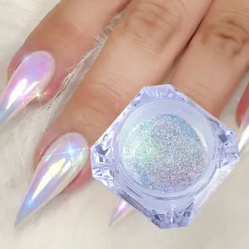 

New Fashion 0.2g Glitter Unicorn Mirror Nail Powder Ultra-thin Aurora Mermaid Chrome Pigment