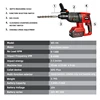WOSAI 20V Electric Impact Drill Rotary Hammer Brushless Motor Cordless Hammer Electric Drill Electric Pick for Switch Freely ► Photo 3/6