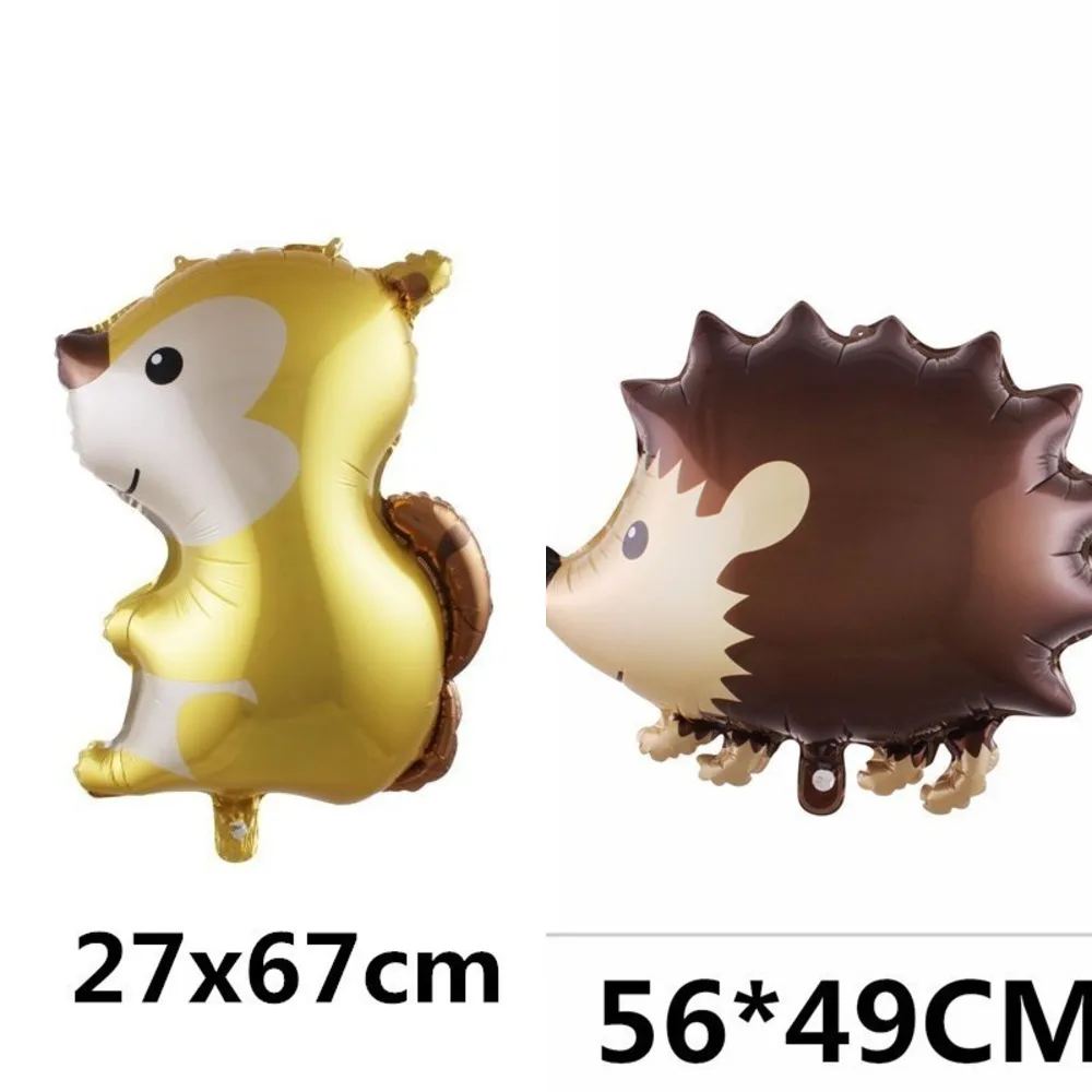 

Squirrel Hedgehog Classic Toys Fox Foil Balloons Animal Decoration Kids Decor Balls Children's Party unicornio globos
