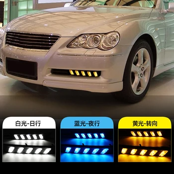 

CSCSNL 2Pcs DRL Daytime Running Light For Toyota MARK X REIZ 2004 2005 2006 2007 2008 2009 LED Fog Lamp