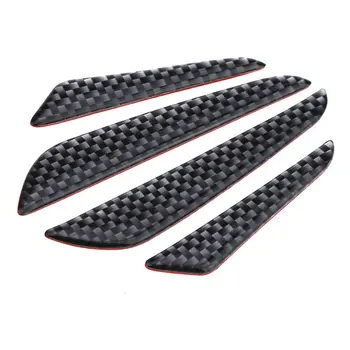 

4Pcs Carbon Fiber Car Door Edge Guard Strip Scratch Protector Anti-Collision Trim Strip Molding Crash Sticker
