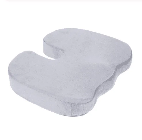 Car Office Massage Cushion Travel Seat gel Cushion Coccyx Orthopedic Memory Foam U Seat Massage Chair Cushion Pad - Цвет: gray