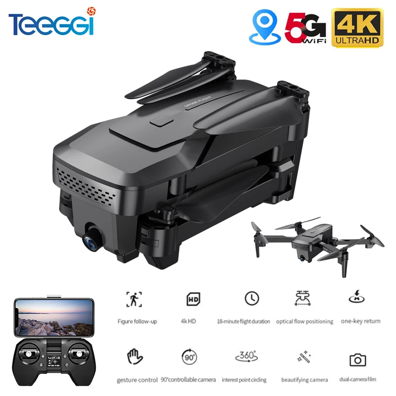 Мини Дрон Visuo Xs818 Zen с GPS Wi Fi FPV 4K HD двойная камера|Квадрокоптер дистанционным