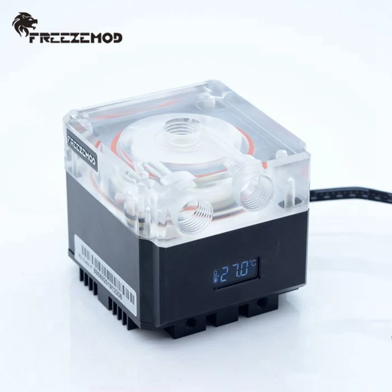 Refrigerador de Água do Computador Freezemod Calcule Refrigerar Bomba Mudo Pwm Fluxo Inteligente 800l - h va Lcd Temperatura Sentido Rgb Luz. Pu-fs4m-p - Imagem 6