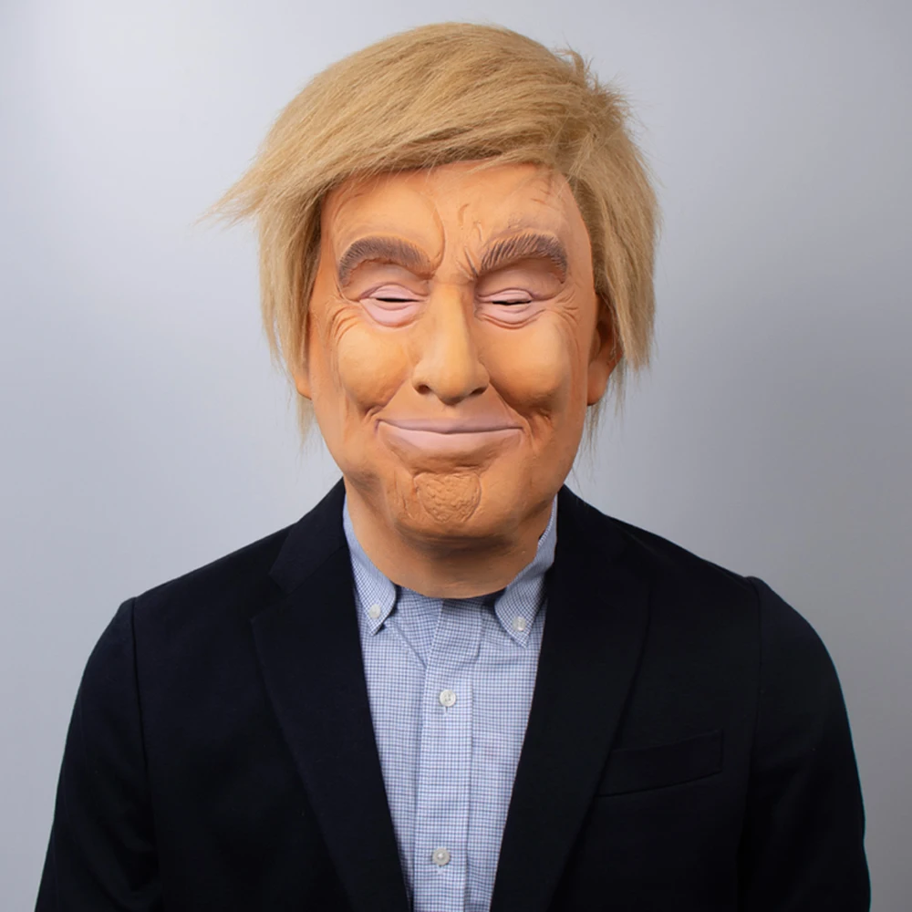 

Realistic Donald Trump Mask Cosplay America President USA Celebrity Billionaire Trump Latex Masks Masquerade Costume Party