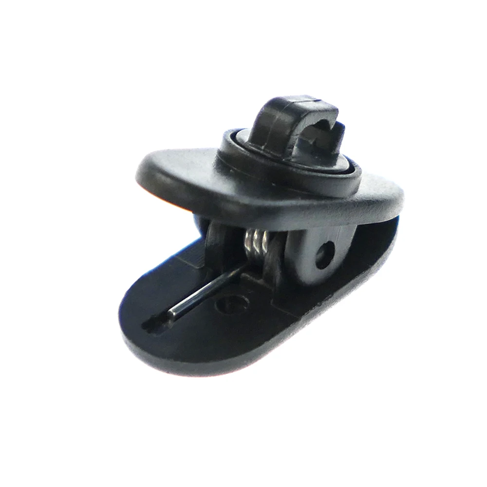 2Pcs Rotary Earphone Clip Headset Earphone Cable Wire Cord Lapel Collar Nip Clamp Holder Mount Black White Earphone Accessories