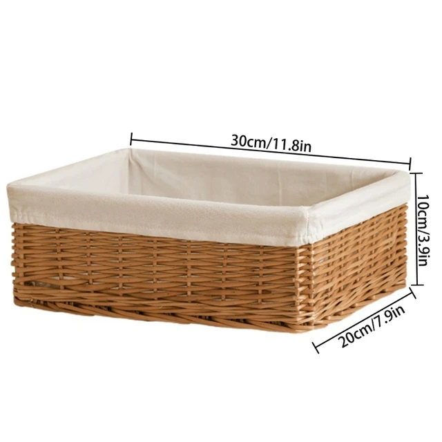 Venta al por mayor a mano de ratán de cestas de almacenamiento de artículos bocadillos de fruta de los desechos de lavandería de canasta de de mimbre|Cestas de almacenamiento| -