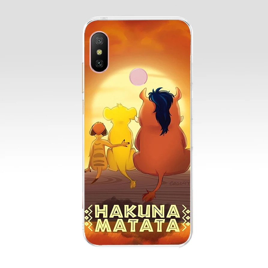 73AA подарок Король Лев simba Мягкий Силиконовый ТПУ чехол для телефона для Xiaomi Redmi 6 Pro 6A 7A Note 6 Pro 7 Чехол