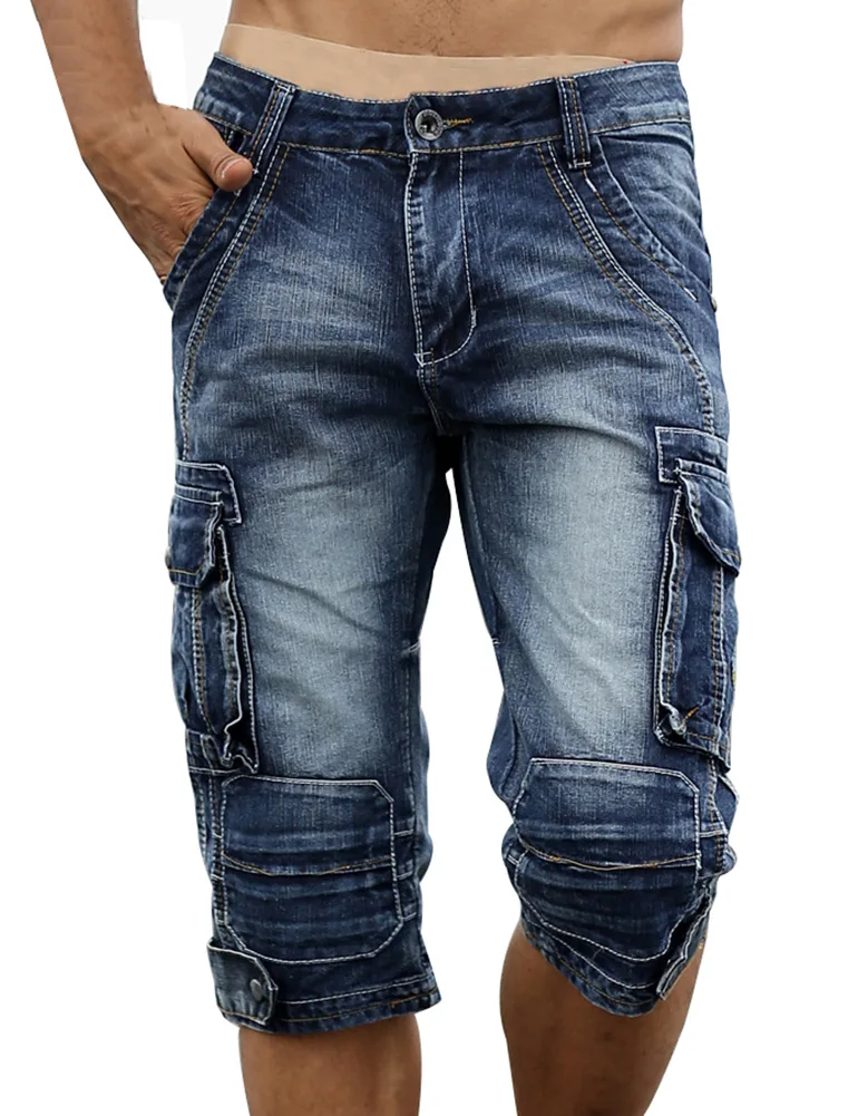 masculina, calça jeans lavada, bolso grande, jean cortado, verão