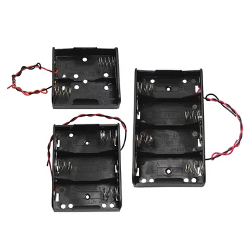 

1Pcs Battery Holder Storage Case Box for C Size Batteries With Wire Leads 2x 3x 4x Slots 6V 4.5V 3V Clip DIY Accessories