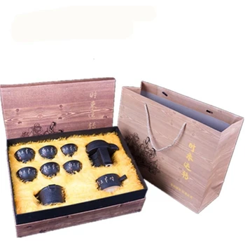 

Kung Fu Tea Have Every Dog Has His Day Dawdler Automatic Tea Set Cup Infusion Of Tea Organ Gift Dress Black-pottery Tea Set