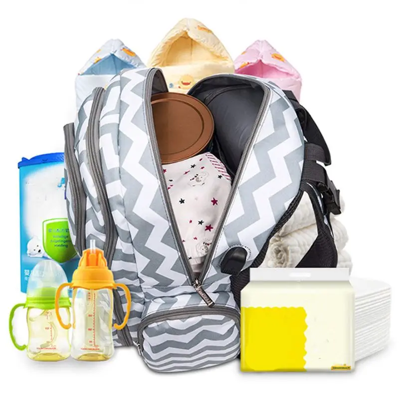 

Mummy Maternity Nappy Diaper Bag Large Capacity Backpack Baby Nursing with Insulated Pocket Changing Pad X7XC