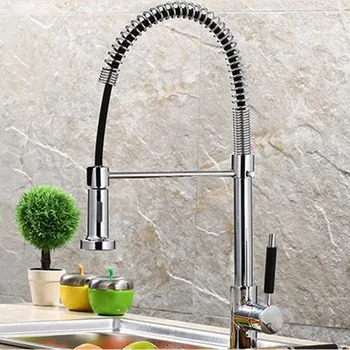 

360 Degree Rotation Stream Sprayer Nozzle Kitchen Faucet Deck Mounted Mixer Tap Kitchen Sink Hot Cold Taps Kitchen Tools
