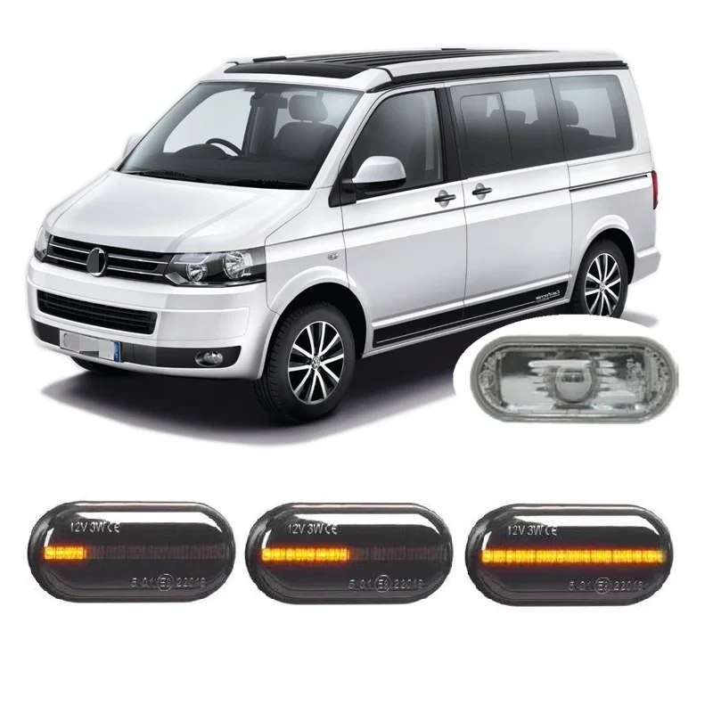 Для Volkswagen VW Transporter Mutlivan T5 7E 7F 7J 7H 2007 2008 2009 2010 2011 до 2015 Динамический светодиодный