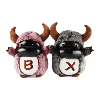 

Cute Mini Cow Cattle Animal Plush Stuffed Doll Home Sofa Car Decor Kids Toy Gift