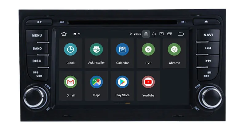 Sale 7 Inch Android 9.0 Octa core Car DVD Stereo Player For Audi A4 S4 2002-2008 Canbus WIFI Radio GPS Bluetooth Multimedia Carplay 11