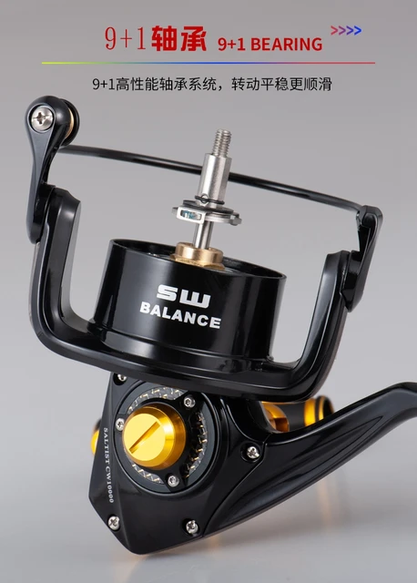 Lurekiller Japan Made Full Metal Spinning Jigging Reel Saltist CW6000/CW10000  T-bar Power Handle 35kgs Drag