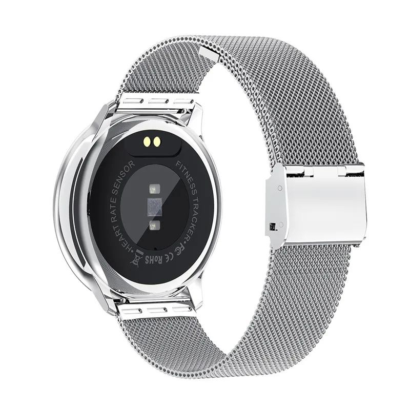 Q16 Полный Круглый сенсорный для женщин Смарт Часы сердечного ритма кровяного давления монитор Водонепроницаемый Браслет фитнес трекер Smartwatch VS Q8