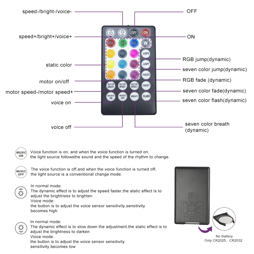 Optic Bluetooth Twinkle Mixed Lighting Remote 3
