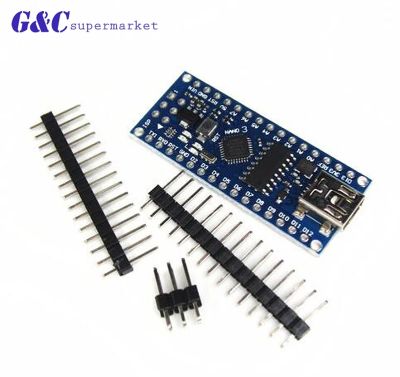 Совместимая плата Nano V3.0 ATmega168 / 328P 5V 16M микроконтроллер для Arduino ATF совместима с