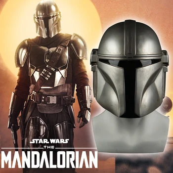 

Star Wars Helmet The Mandalorian Cosplay Mask Pedro Pascal Mandalorian Soldier Warrior Soft PVC Helmet Prop
