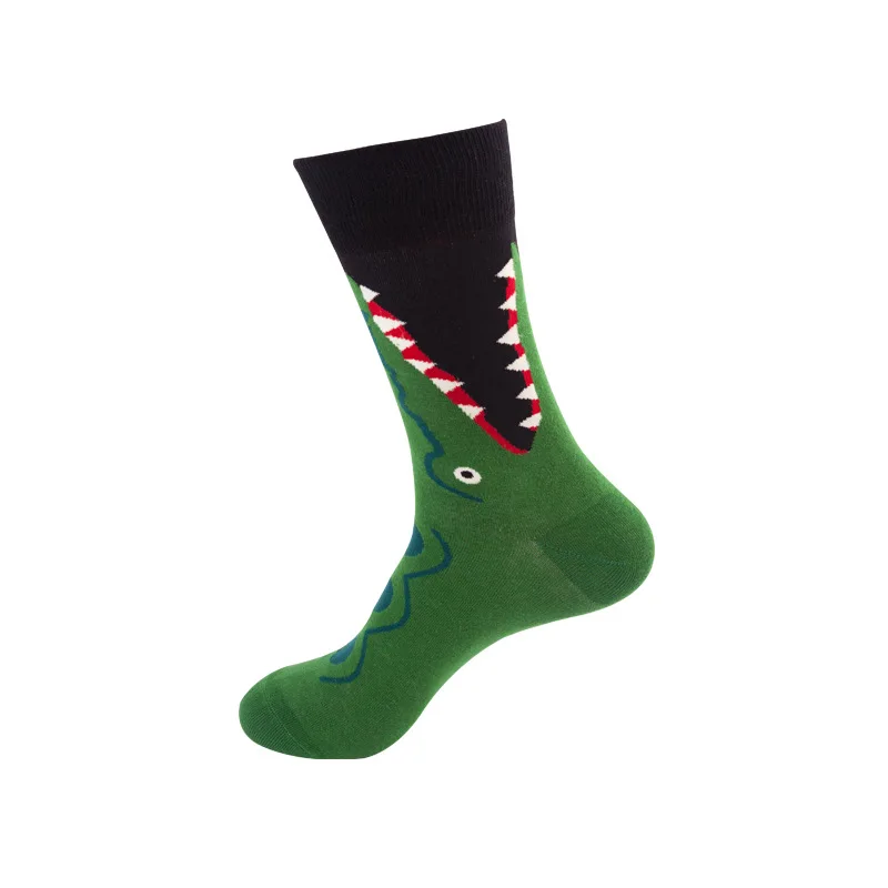 YELITE женские носки японский хлопок Красочные мультфильм милый забавный счастливый каваи геометрические кофейные носки для девочек Рождественский подарок - Цвет: 032