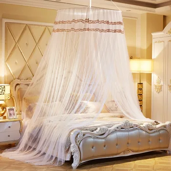 

Dome Mosquito Net Princess Wind Double People Household Mosquito Net Bed 2 Installation Free Pink Bed Valance Mosquito Net