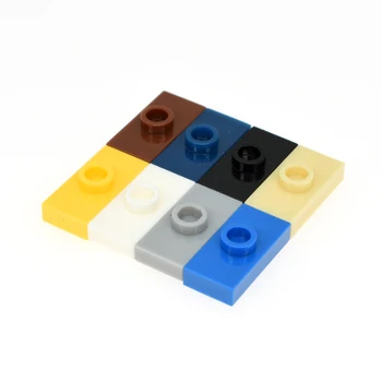 

100pcs Plate Modified 1 x 2 with 1 Stud 3794 DIY Building Enlighten Block Bricks Compatible with Particles