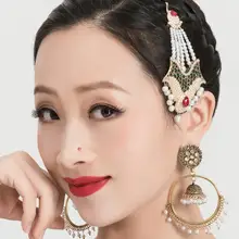 Индийские женские аксессуары для танца живота аксессуары для выступлений головной убор и серьги