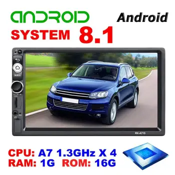 

A715 7 inch Android 8.1 Car In-Dash Stereo BT WIFI GPS Head Unit MP5 Player Support Internet Application Download Video