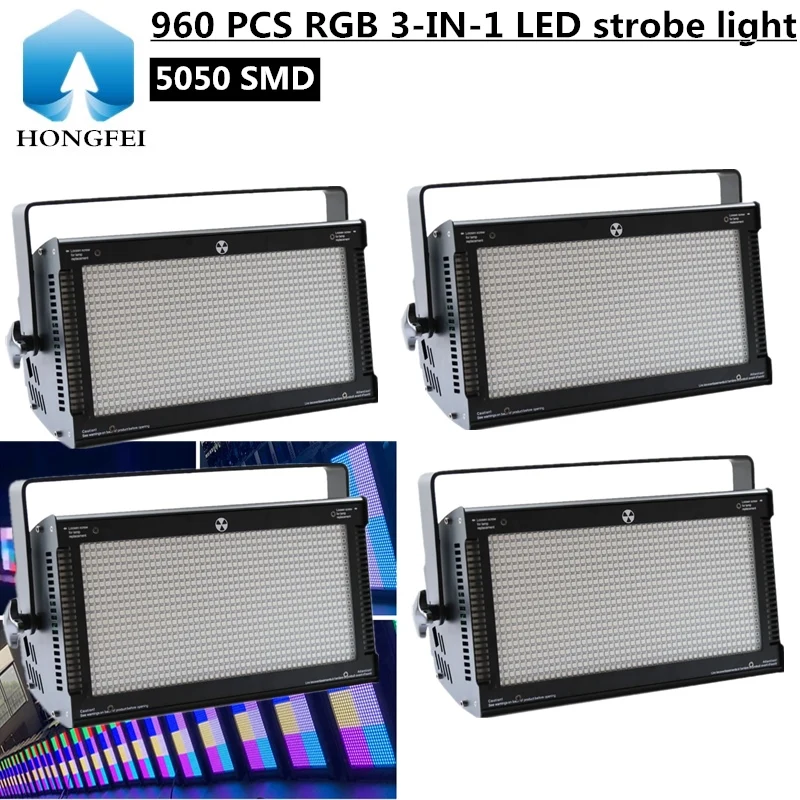 4 шт./8-сегменсветильник светодиодный стробоскоп 960 шт. 5050 SMD RGB