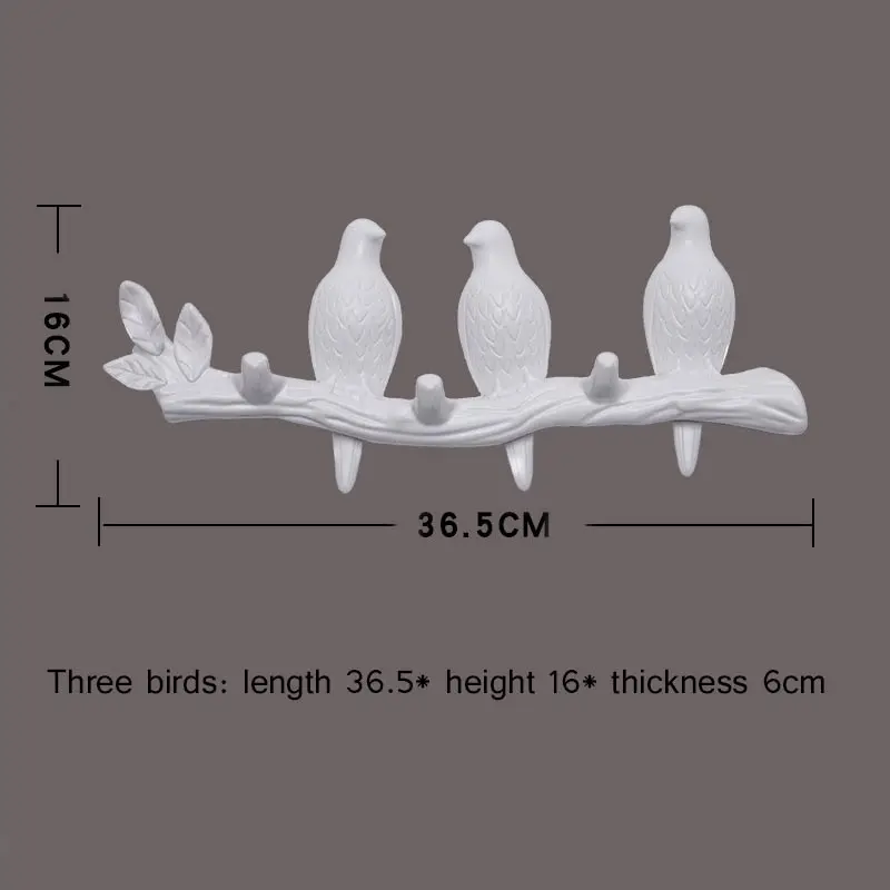 Модные украшения для стен 1 шт., аксессуары для дома, вешалка для гостиной, смола, птичий ключ, для спальни, Кухонное пальто, шляпа, вешалка на стену, крючки - Цвет: 7