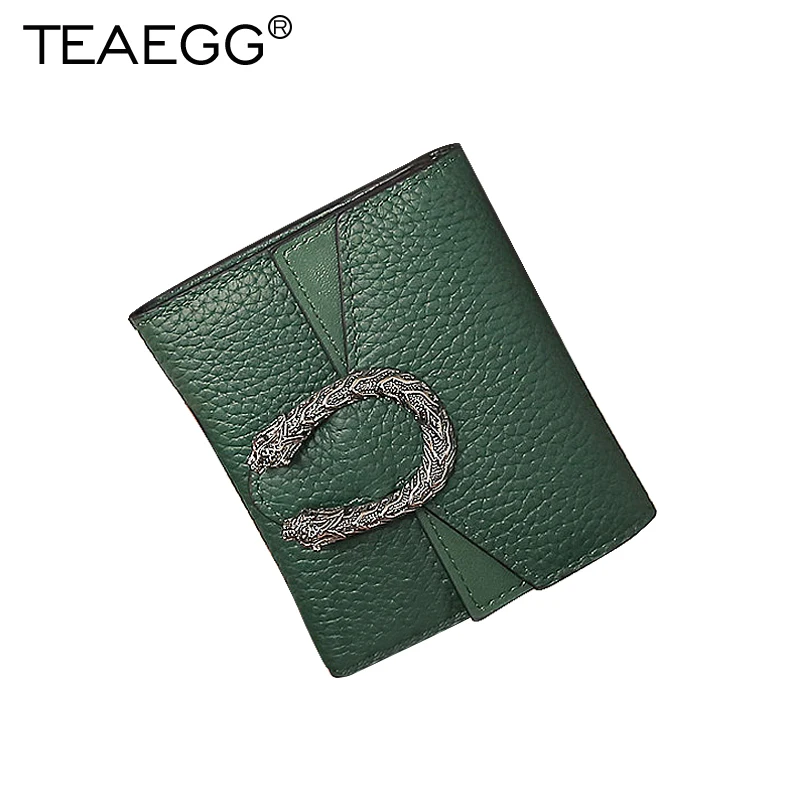 

TEAEGG Women Wallets Solid Fashion Brand PU Leather Purse Woman Ladies Card Bag For Girls Clutch Female Money Clip