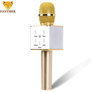 

Wireless Portable Karaoke Microphone Mini Handheld Phone Player Built-in Bluetooth MIC with Speaker Machine for Smartphone PC