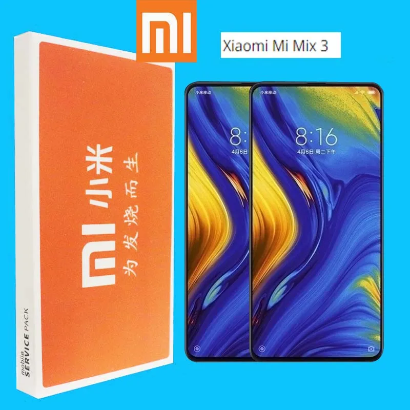 

Original Xiaomi Mi Mix 3 LCD Display Touch Screen Digitizer Assembly With Frame For 6.4" Xiaomi MIX3 LCD