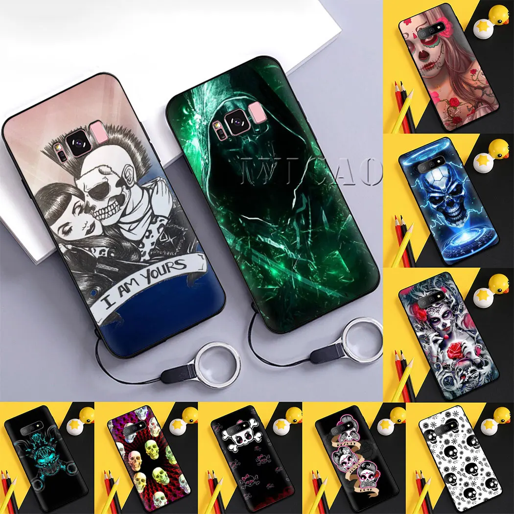 Календулы Таро череп карты Мягкий силиконовый чехол для телефона samsung A3 A5 A6 A7 A8 A9