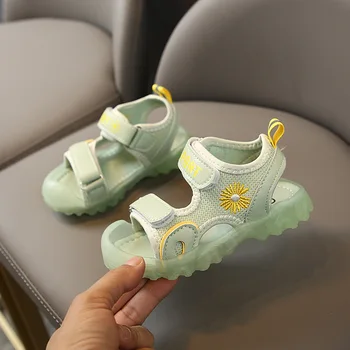 

Summer Baby Sandals for Girls Boys Soft Bottom Cloth Children Shoes Fashion Flower Little Kids Beach Sandals Toddler Shoes 2020
