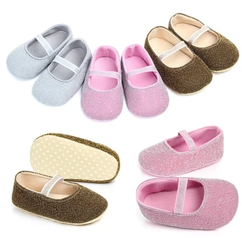 

2020 The New Elastic band princess Baby Shoes Soft Sole Baby Girl Shoes
