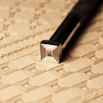 

Precision Carving Leather Crafts Tool Mat Pattern Wave Trumpet Wrinkles High-grade Steel High-hardness Leather Printing Tools