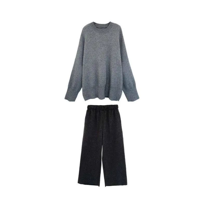 

Winter Women Sweater Suits Casual Knitted Sweaters Pants Warm Track Suits Winter Women Trousers+Jumpers Top Clothing Sets