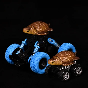 

2PCS Sea Turtle Head Pull Back Off Road Car Models Kids Boys Toys Gifts Animal Inertia Buggy